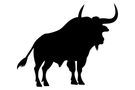 Premium Vector Buffalo Silhouette Vector Illustration