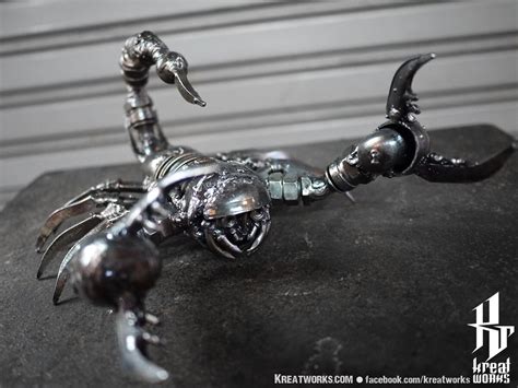 Metal Sculpture Metal Poison Scorpion Small Item By Kreatworks