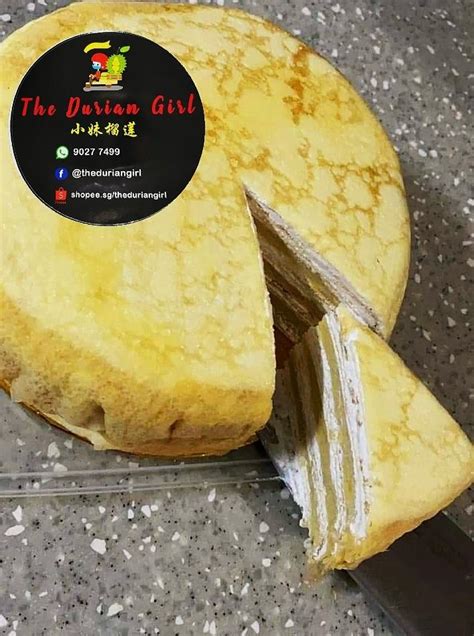 Musang King Durian Crepe Cake Food Drinks Homemade Bakes On Carousell