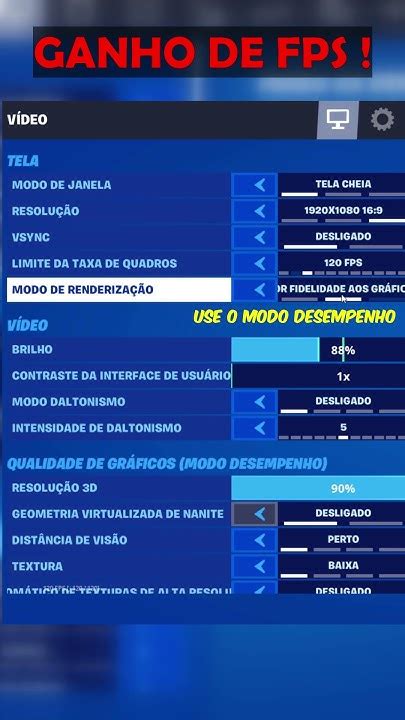 Como Aumentar O Fps No Fortnite CapÍtulo 4 😎 Shorts Youtube