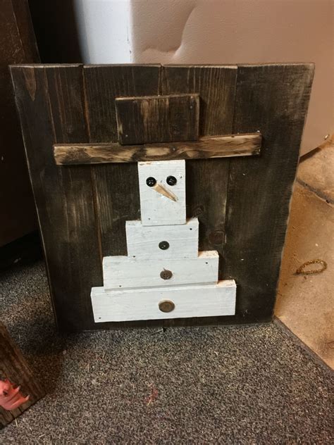 Rustic Snowman With Vintage Buttons Made By Two Chics Junk Outside Fall