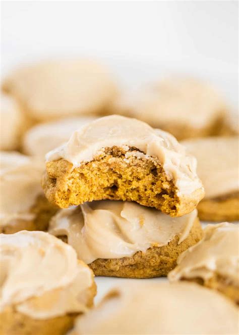 Melt In Your Mouth Pumpkin Cookies With Caramel Frosting Simply The