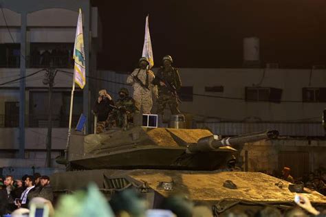 Hamas 'tank' dismissed as harmless 'parade float' after wheels seen ...