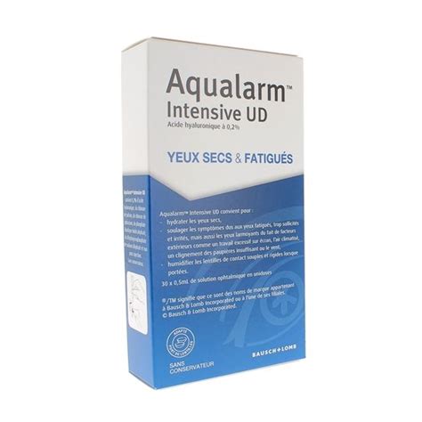 Aqualarm Up Intensive Solution Ophtalmique Yeux Secs Et Fatigu S Bausch