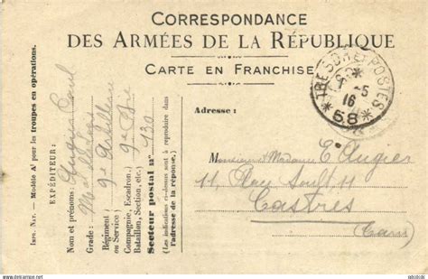 Autres Non Class S Correspondance Des Armees De La Republique Carte