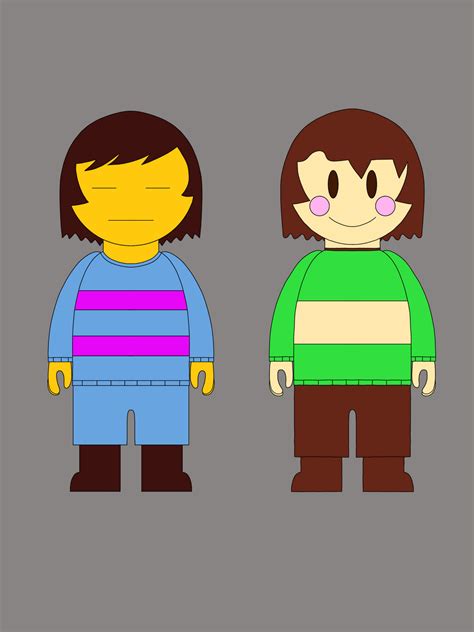 Undertale Frisk And Chara By Custardofmania On Deviantart