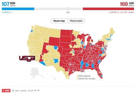 نتایج نهایی انتخابات مجلس نمایندگان و سنا آمریکا آمار‌ها و تصاویر