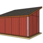 Free Run In Shed Plans Back View Myoutdoorplans