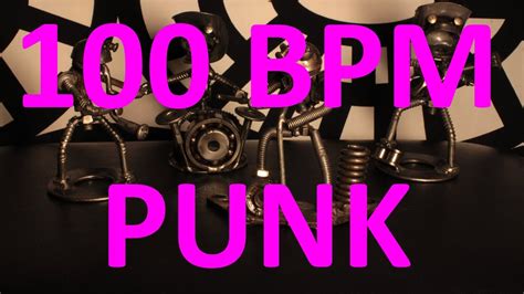 100 BPM PUNK 4 4 Drum Track Metronome Drum Beat YouTube