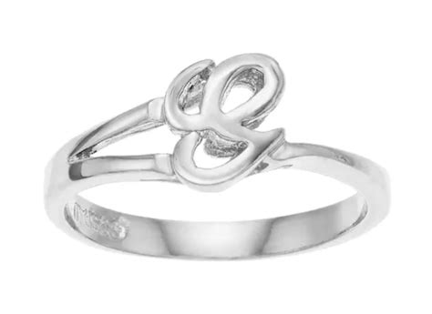 Sterling Silver Initial G Ring Monogram G Ring Custom Ring Etsy