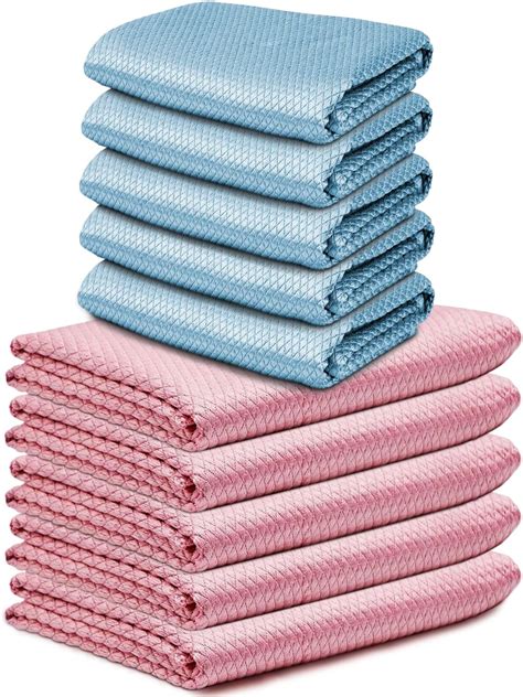 Euleryoo Chiffon de Nettoyage Magique épaissi 10pcs Chiffon Microfibre