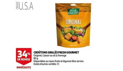 Promo Croûtons Grillés Fresh Gourmet Chez Auchan Icataloguefr