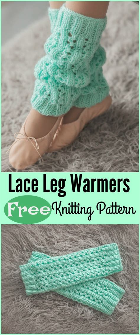 Lace Leg Warmers Free Knitting Pattern