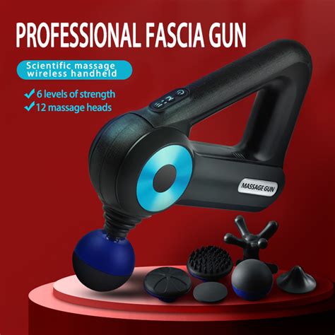 Massage Gun Deep Tissue Handheld Percussion Muscle Massager With 12 Heads China Massage Gun