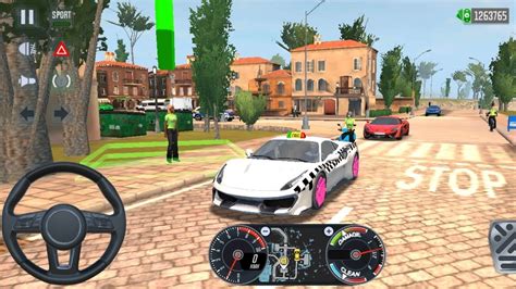 Taxi Sim Ferrari F Tributo Hypercar Driving Rome City Driving