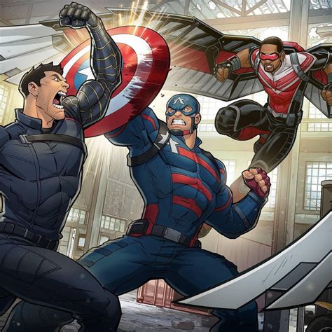 Sam And Bucky Vs John Walker By Patrick Brown And Kyle Petchock 9gag