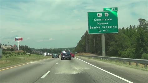 Georgia Interstate 85 North Mile Marker 140 To 150 Youtube