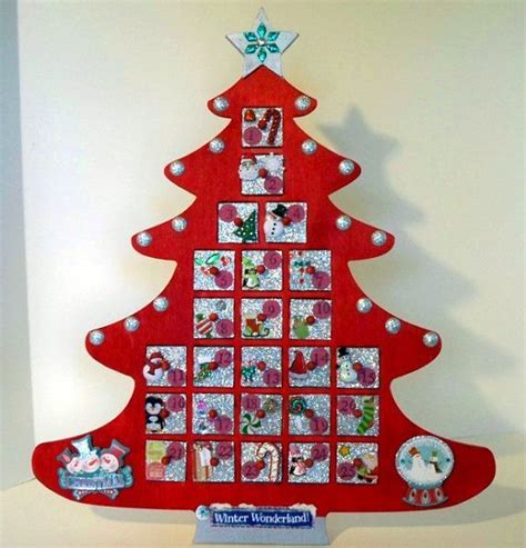 Wooden Advent Calendar Christmas Tree Christmas By Auriesdesigns