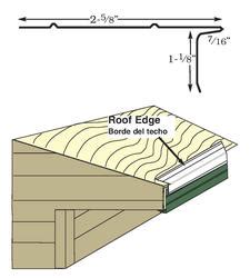 X X Style D White Steel Drip Edge At Menards