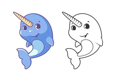 Cute Narwhal Drawings