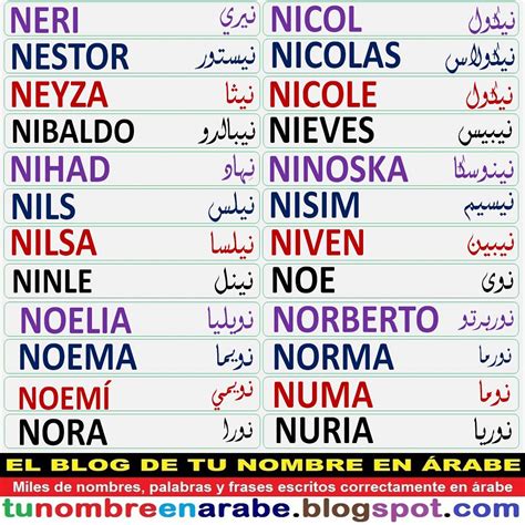 Tu Nombre En Rabe Plantillas De Tatuajes Arabes De Nombres N