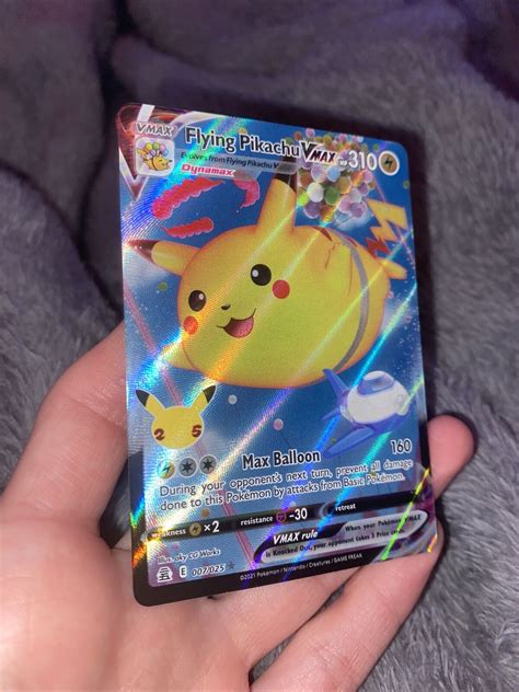 Flying Pikachu Vmax 007025 2021 Pokemon Celebrations 25th