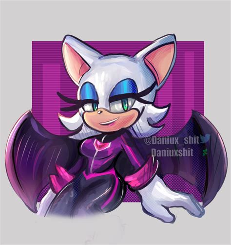 Sonic Prime Rouge The Bat Fan Art By Daniuxshit On Deviantart