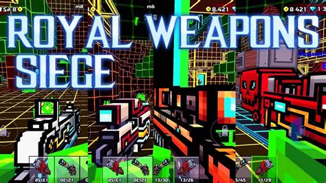 Pixel Gun 3d Royal Weapons Clan Siege Battle Youtube