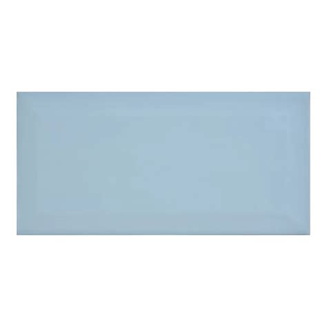 Trentie Blue Gloss Metro Ceramic Indoor Wall Tile Pack Of 40 L200mm