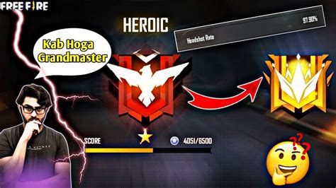 Road To Grandmaster From Heroic One Star Season 21 Free Fire