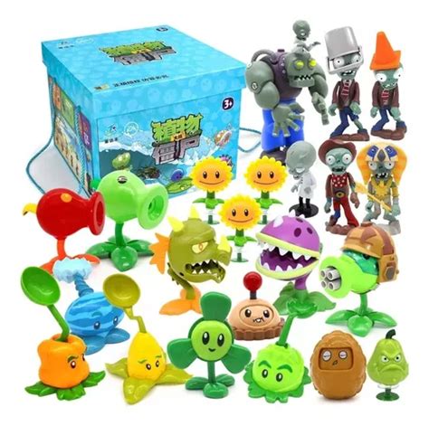 Set 22 Figuras Plantas Vs Zombies 11 Cm Accesorios En Caja Cuotas