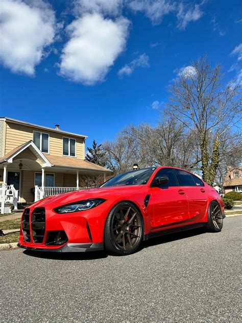 Bmw M3 G80 Red Ferrada F8 Fr8 Wheel Front