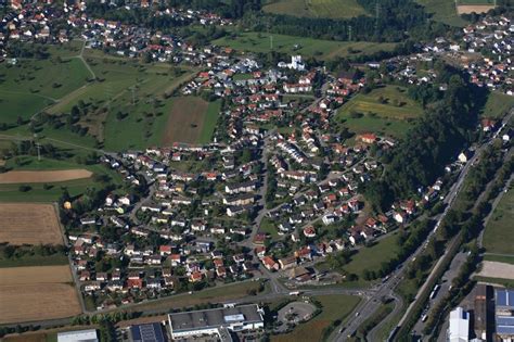 Rheinfelden Baden Von Oben Ortsansicht Im Ortsteil Karsau In