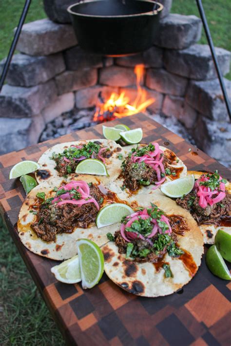 Barbacoa Lamb Tacos - Over The Fire Cooking