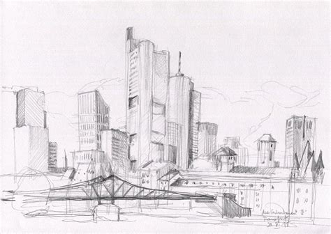 Cityscape Sketch Pencil - Draw-smidgen