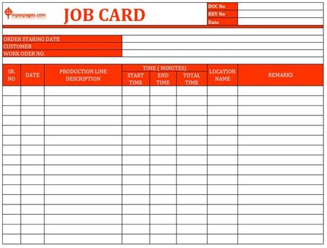 83 How To Create Job Card Template Pdf Templates For Job With Regard To ...