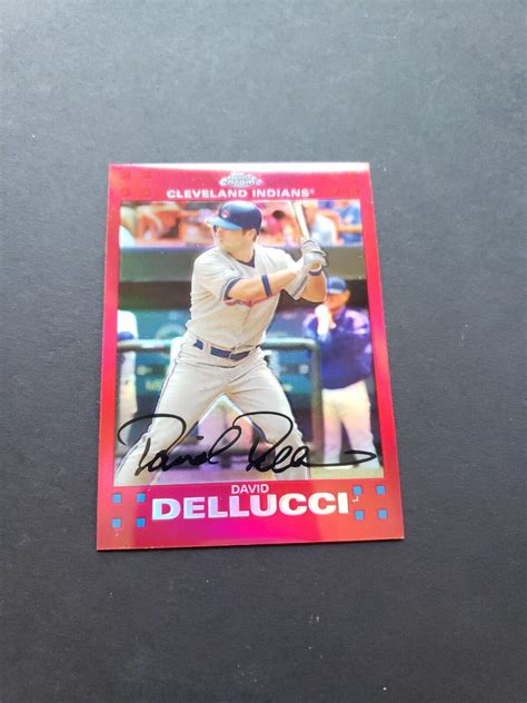 Topps Chrome Red Refractor David Dellucci For Sale