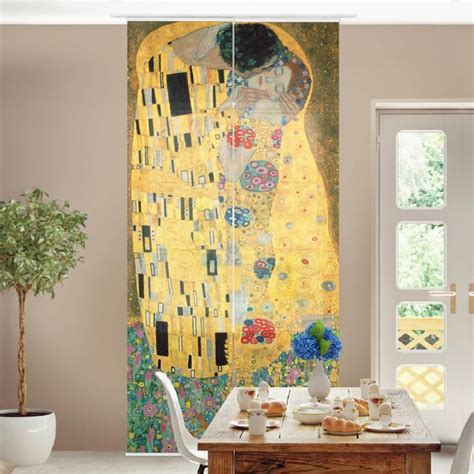 Gustav Klimt Der Kuß Schiebegardine kaufen