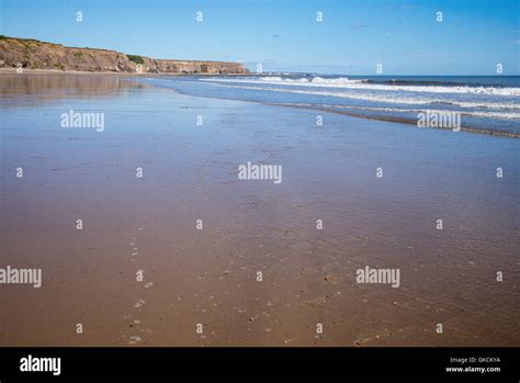 Seaham Beach At Low Tide County Durham Uk Stock Photo Alamy