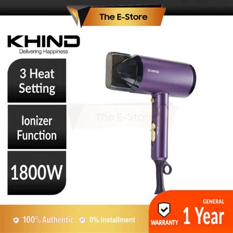 Khind Pensonic 1800w Ionic Hair Dryer With Balanced Heating Technology Hd1822 Phd 1802fi