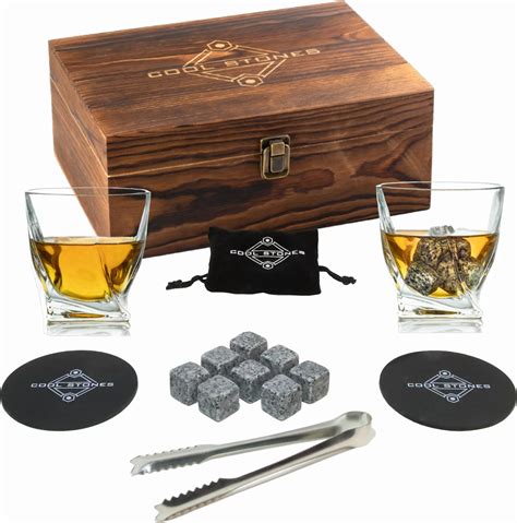 Amazon Whiskey Stones Gift Set For Men Whiskey Glass And Stones