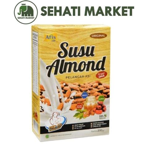 Jual AFIS LIFE PELANCAR ASI SUSU ALMOND ORIGINAL 200gr Di Seller Sehati