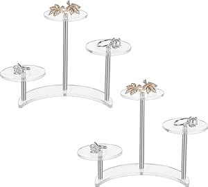 Amazon Fingerinspire Set Round Acrylic Display Stand Tier With