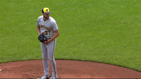 Adrian Houser Strikes Out Two Batters In Seven Frames