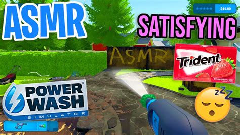 ASMR Gaming Satisfying PowerWash Simulator Relaxing Gum Chewing