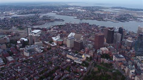 Aerial view of Boston, Massachusetts 2570567 Stock Video at Vecteezy