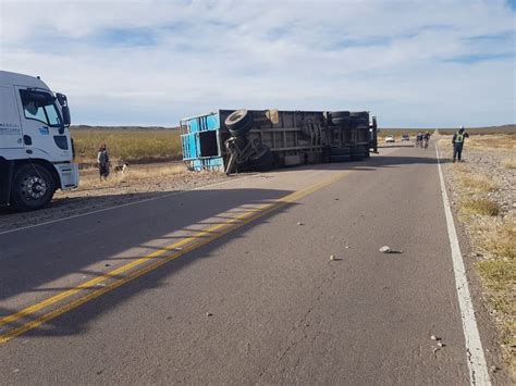 VOLCÓ UN CAMIÓN CARGADO DE NOVILLOS LOS DUEÑOS IMPIDIERON QUE SE