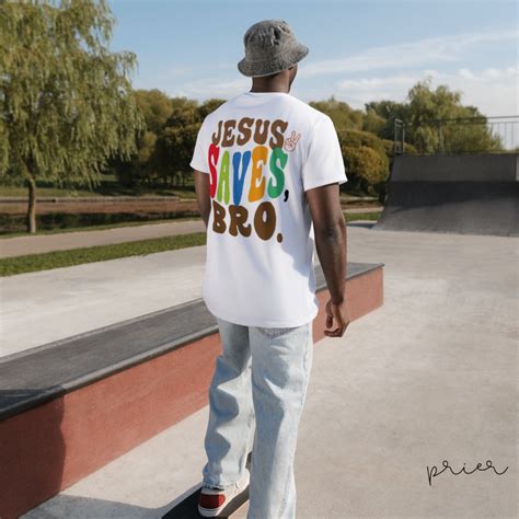 Camiseta Jesus Saves Bro Gospel Evang Lica Tshirt Crist Frente E