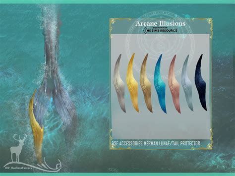 The Sims Resource Arcane Illusions Accessories Merman Lunae Tail