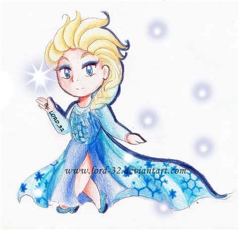 Chibi Elsa (Frozen) by Lord-32 on DeviantArt